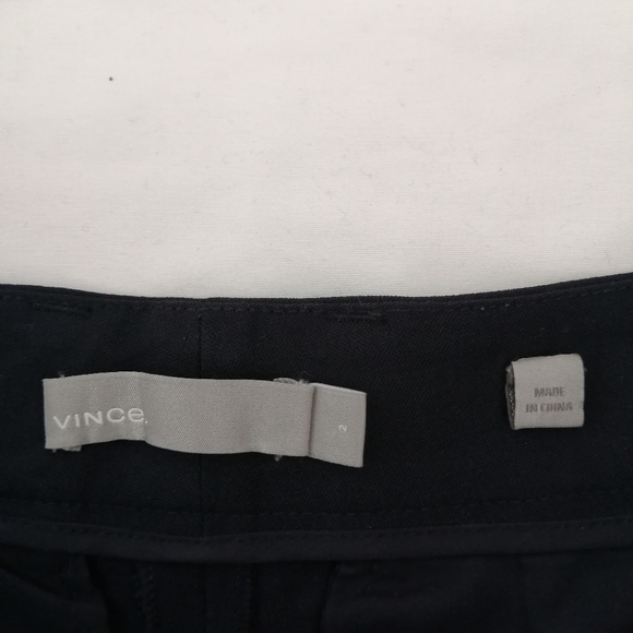 Vince Wool Tuxedo Stripe Slim Navy Trouser Pants 2 - Picture 9 of 16